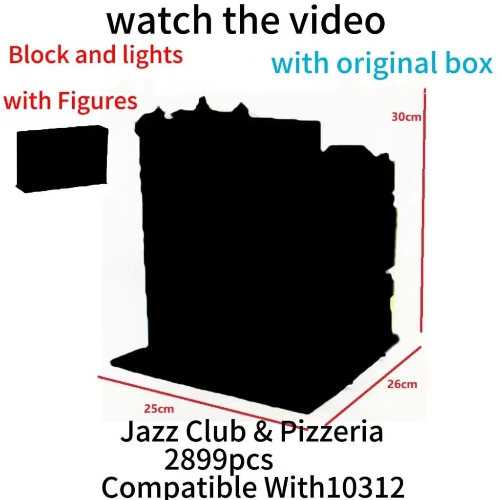 2899PCS Compatible with10312 Jazz Club & Pizzeria Building Blocks Bricks Toys Birthday Christmas Gift