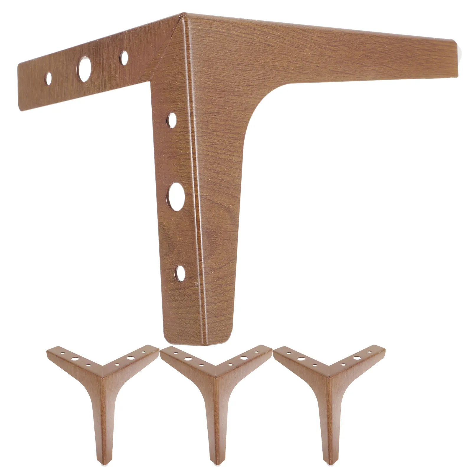 

4Pcs Sturdy Metal Furniture Legs Golden Finish Cabinet Legs for Couch Table Bed Dresser Shelf Plant Rack Decorative Support Feet