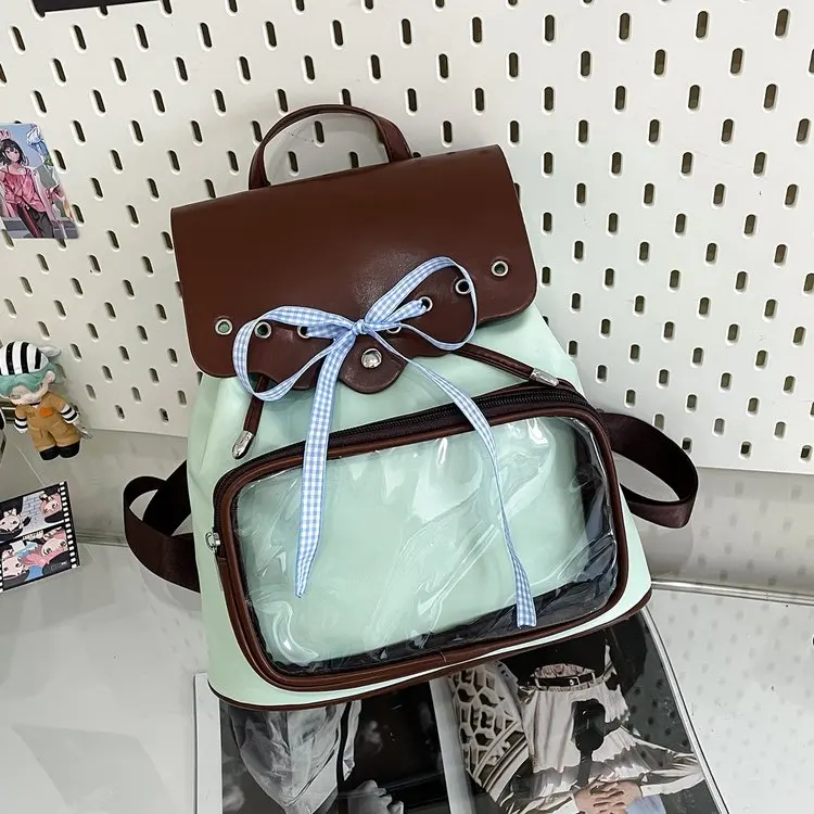 2025 New High Aesthetic Value Backpack for Students Double Shoulder Bag Rice Grain Design Comic Con Bag Medium Capacity