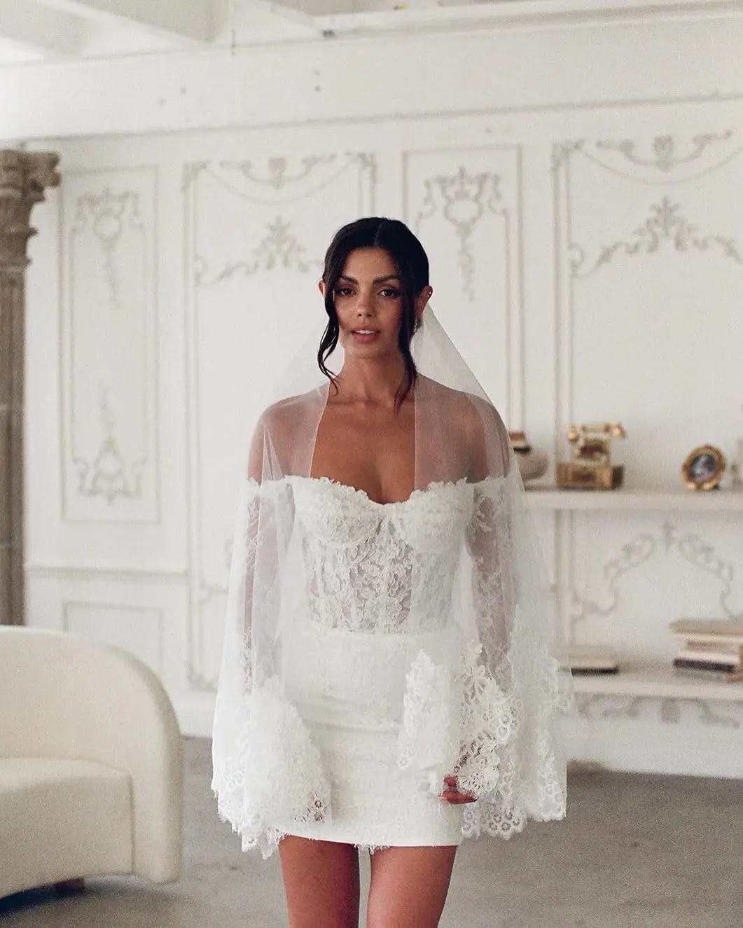 فساتين زفاف قصيرة للنساء فستان زفاف صغير للعروس مشد فساتين استقبال الزفاف 2026 ثوب مسائي فستان كوكتيل #5