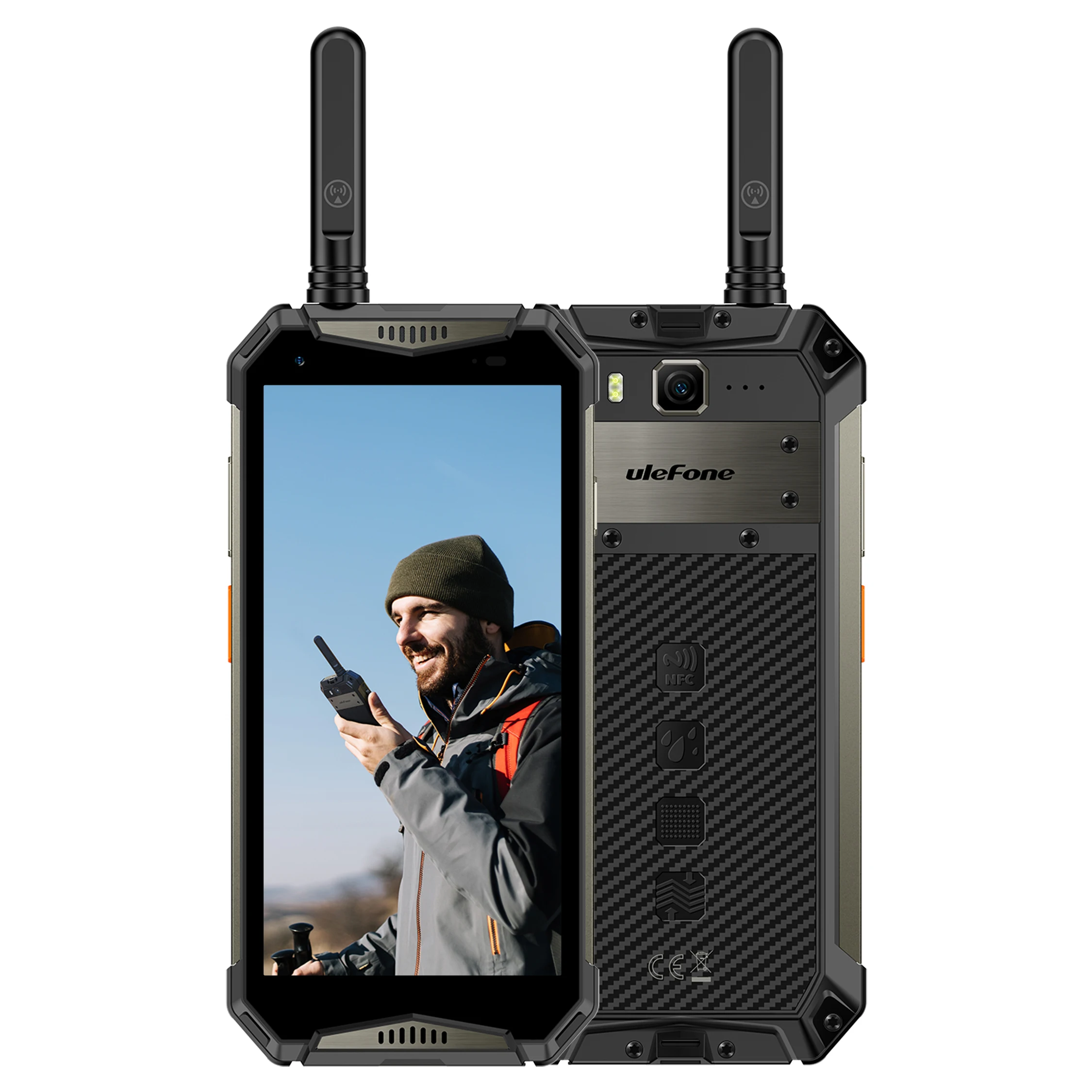 New Product Ulefone Armor 20WT Two Way Radio DMR Long Range Android 12 Portable Rugged Phone With NFC IP68/IP69K Waterproof