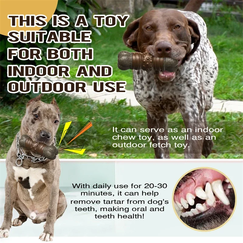 Kauspielzeug für große Hunde, härter als echte Knochen, Spielzeug, quietschend, lösen Langeweile, Zahentrennung, Angst, Kiste, Taining, robustes Heimtierbedarf – Detail 5