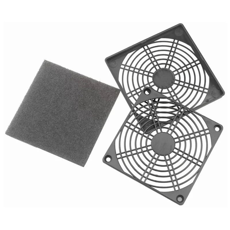 

A02F-6 Pcs Dustproof Blower Guard ABS Computer Ventilator Grill 120Mm Fan Filter Fan Mesh Cover Tool-Free Fan Strainer