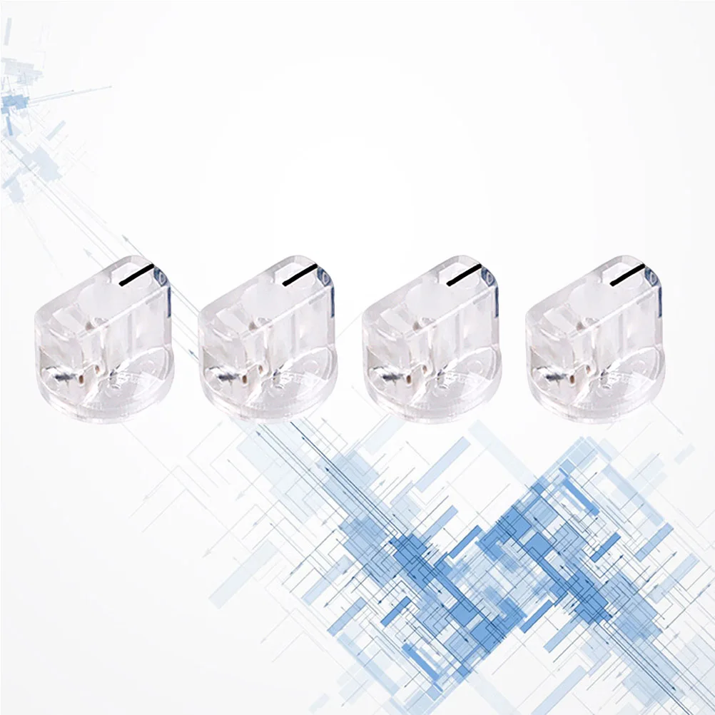 

4 Pcs Acoustic Effect Button Guitar Accessory Pointer Knob Pedal Buttons Screw AMP