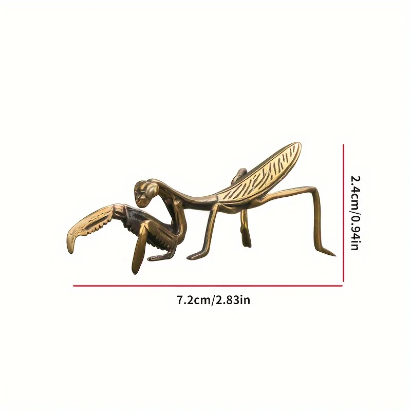 1 قطعة السرعوف النحاس زخرفة صغيرة حفل الشاي النحاس الشاي الحيوانات الأليفة الصلبة النحاس الحشرات مايكرو نحت العتيقة النحاس الفن زخرفة صغيرة