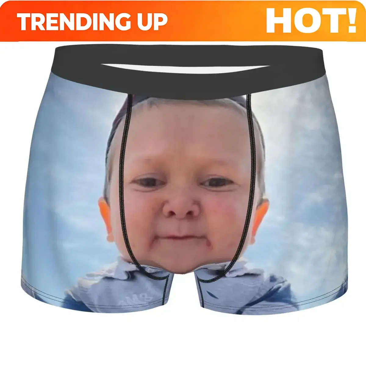 Customization Custom Hasbulla Hasbullah Smile Underwear Men Breathbale Boxer Briefs Shorts Panties Soft Underpants For Homme