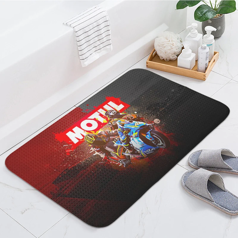 Bathmat D-Motul Veranda Floor Mat Washable Non-slip Kitchen Rug Aesthetic Useful Things for Home Custom Entrance Door Doormat