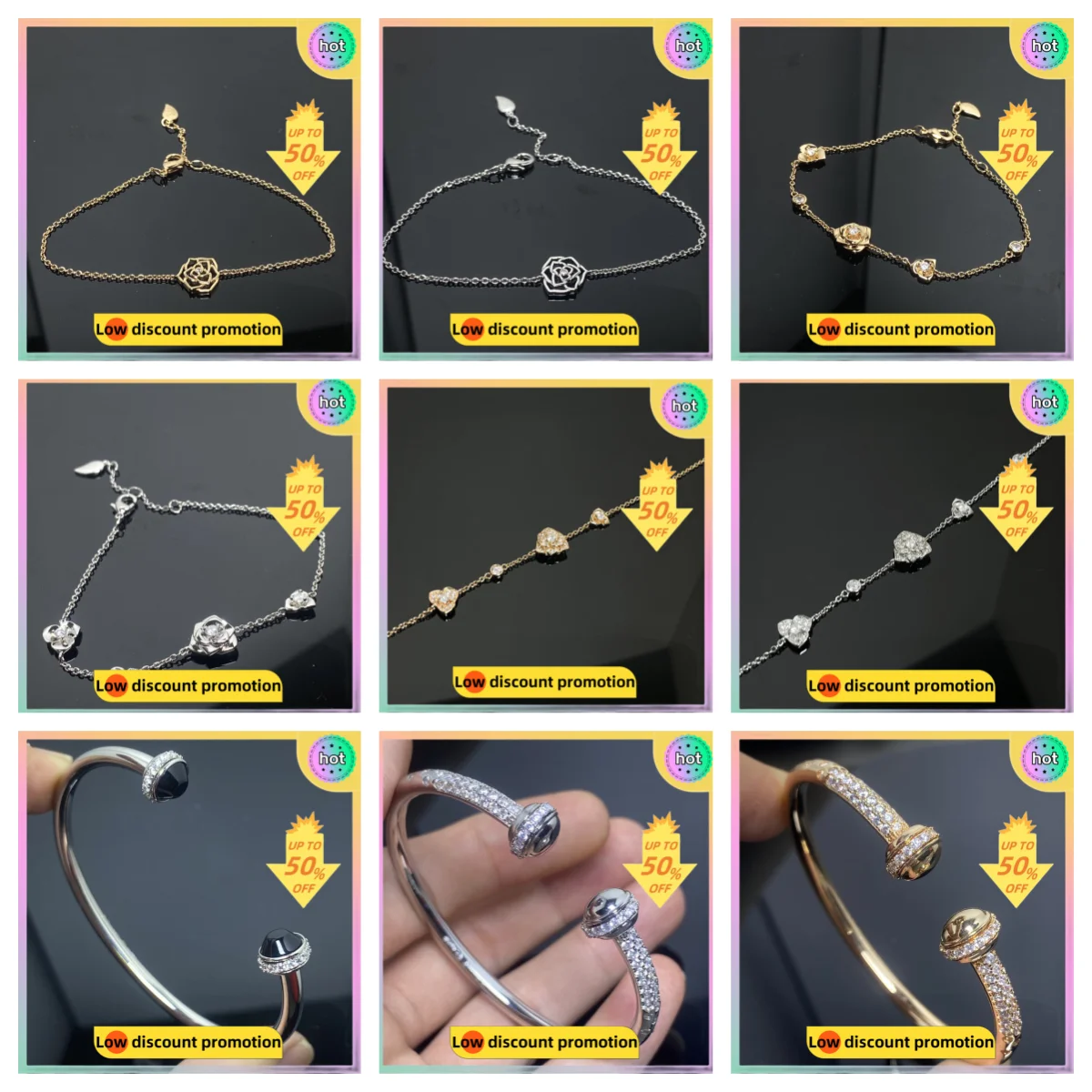 

2024 Selling New Swiss Brand Exquisite 925 Sterling Silver Bracelet Jewelry Suitable for Daily Parties To Wear Holiday Gifts