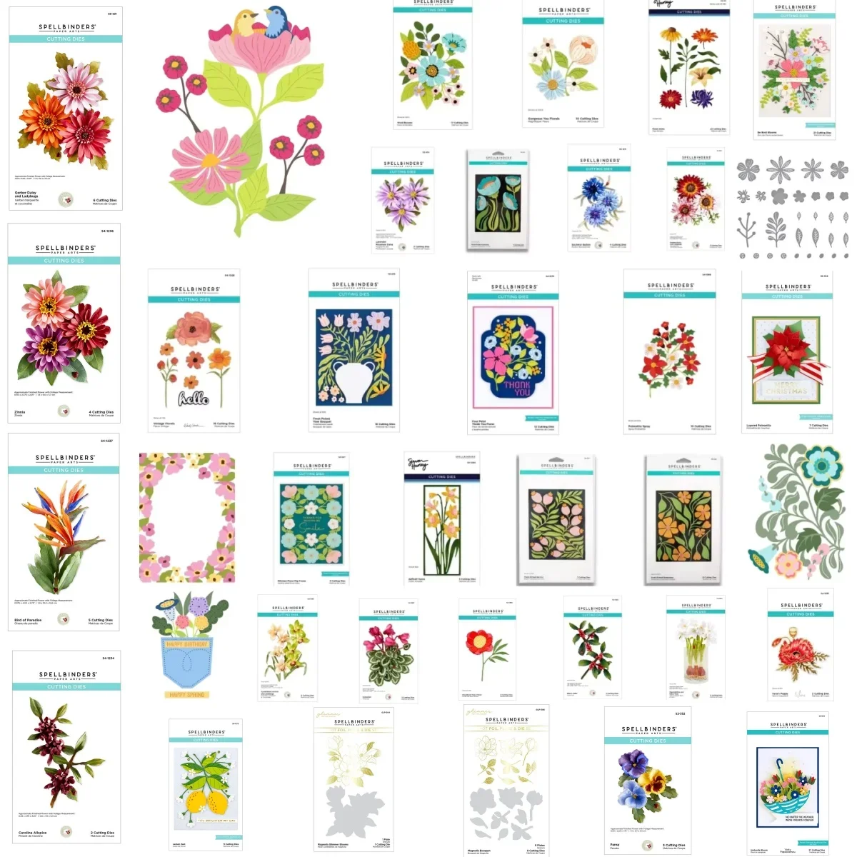 

New 40PC Flowers Collection Cutting Dies Stencil hot foil for DIY Decorating Scrapbook Paper Card Album Craft Supplies Die Cut