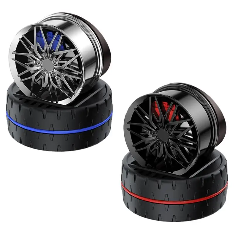 

New Car Perfume Solar Car Aromatherapy Decoration In The Car Center Console Type Fragrance Wheel Rotating Air Freshener
