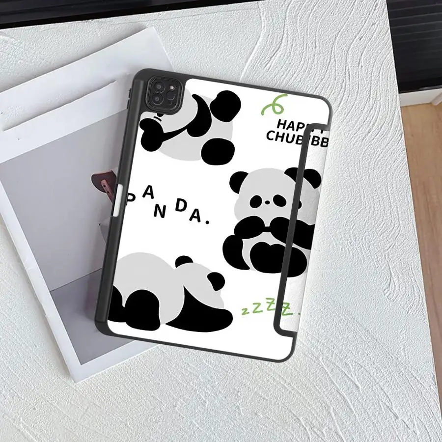 

Tablet Case For iPad Mini 6 7 Pro 11th 10th 9th 8th 7th 12.9inch Pro 2025 Air 4 5 M3 M2 1 2 M4 11inch Holder Cover Panda Cute