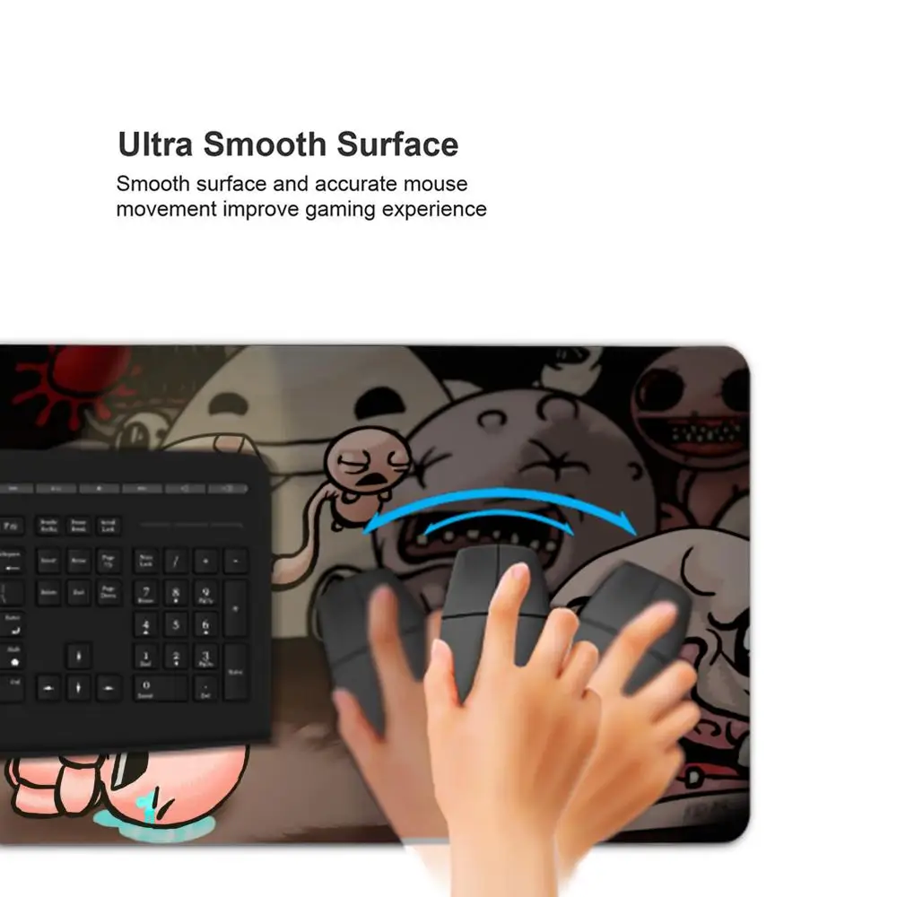 Isaac The Binding Of Mouse Pad Komputer Besar Mousepad Kantor 1000X500Mm XXL Pc Gamer Non-slip Karet Keyboard Deskmat