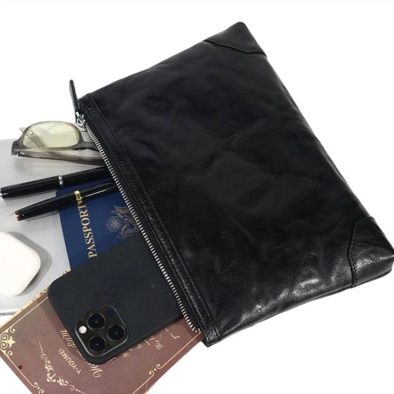 

Модная простая легкая маленькая сумка через плечо из натуральной яловой кожи 파우치, винтажный многофункциональный клатч из натуральной кожи