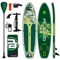 PIC BOARD inflatable surf board sup board drop stitch material fishing sup pedal stand up paddleboard