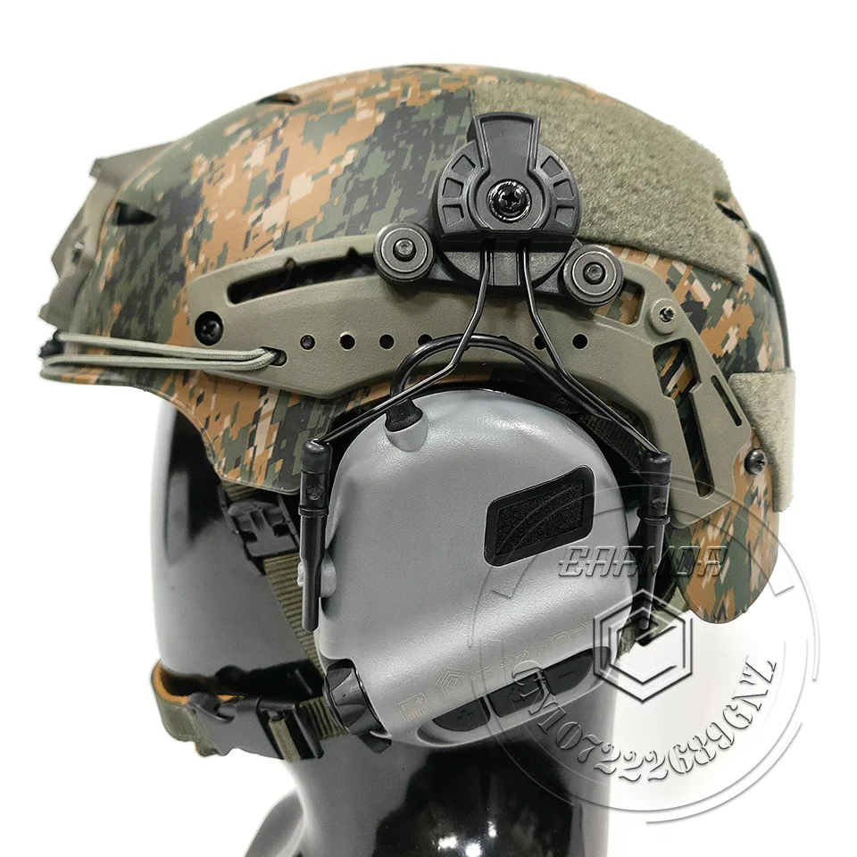 

Earmor M31H Tactical Noise Canceling Hearing Protection Headphone Softair Aviation Headset for FAST Helmets Adapter