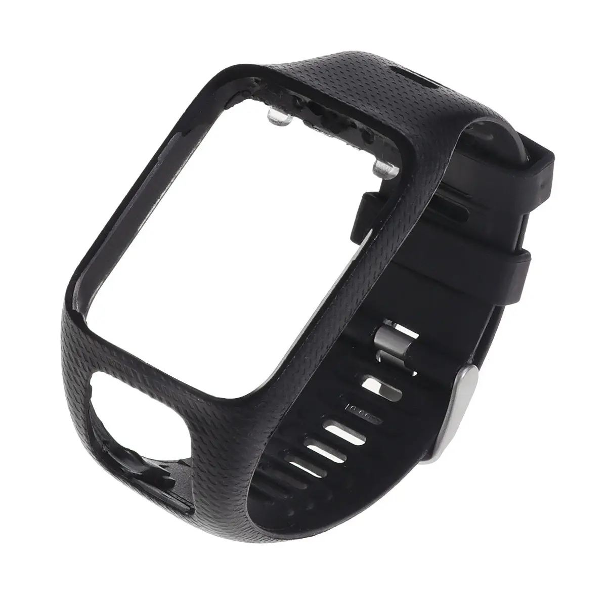 Smart Watch Band Silicone Replacement Strap Adjustable Comfortable Eco Friendly Soft Breathable Wristband for Fitness