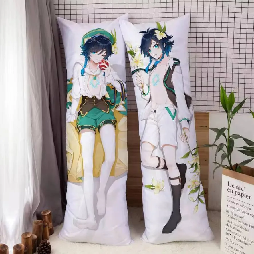 

Impact Dakimakura Genshin Venti Hing наволочка для тела чехол аниме Otaku Waifu постельное белье украшение подарок