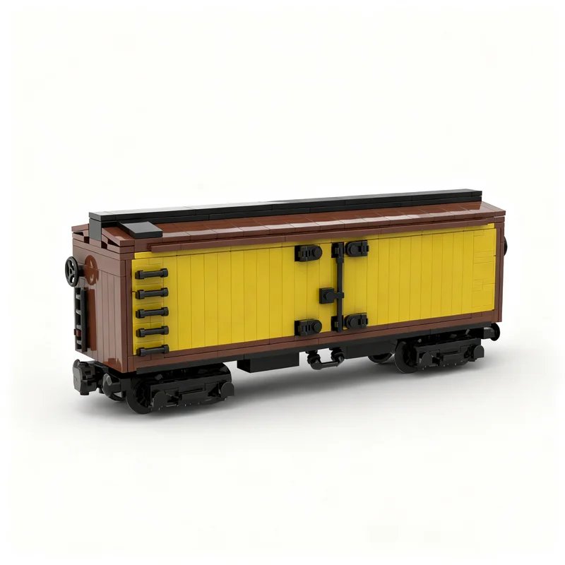 582pcs MOC Train RC Refridgerated Car Model Christmas Gift Shelf Accent And Creative Home Decor For Him Craft