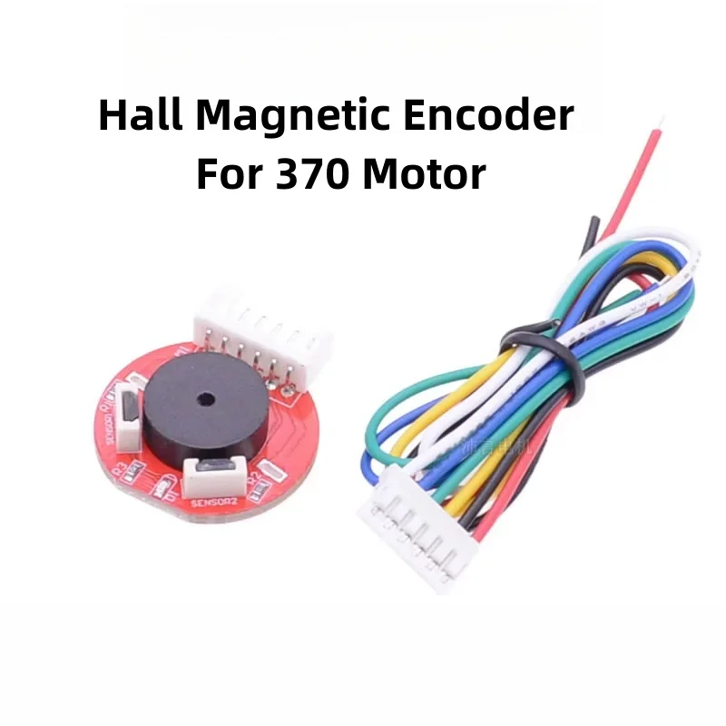 DC3.3V-5V Hall Magnetic Encoder AB Two-Phase DC Motor Speed Code Disk Direction Sensor For 370/520/540/550/555 DC Motor