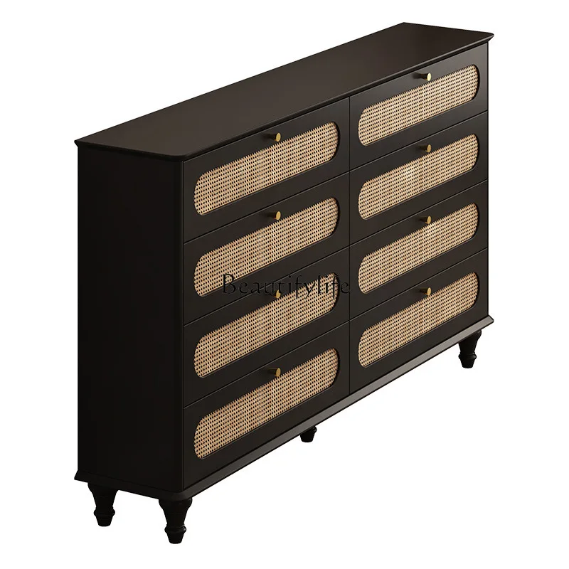 

French retro chest of drawers, bedroom, bedside storage, chest of drawers