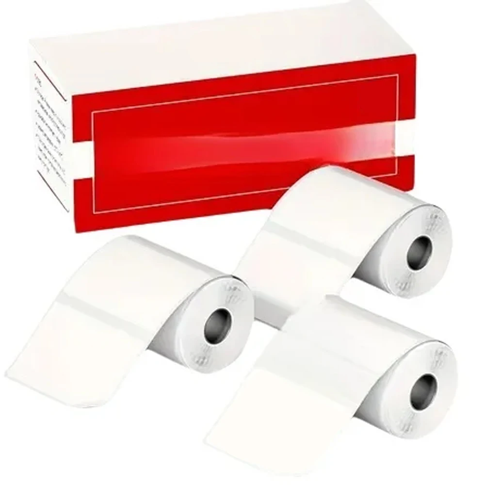 Thermal Labels, Multi-Purpose White Self-Adhesive Label Paper for Phomemo M220 M110 M120 M200 M200/M220 Label Maker,  3 Rolls