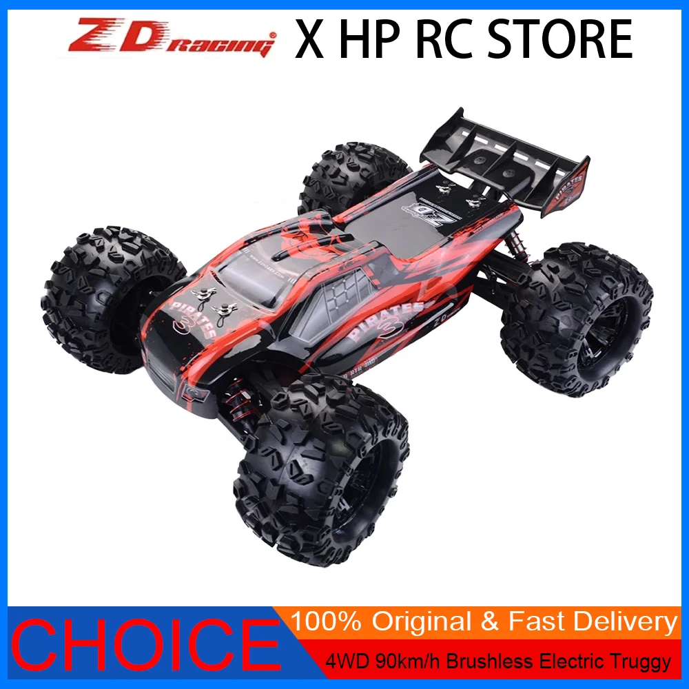 

ZD Racing 9021 V3/MT8 Pirates3 1/8 2.4GHz 4WD 90km/h Brushless Electric Truggy – RTR/KIT RC Vehicle – Outdoor Off-Road Model