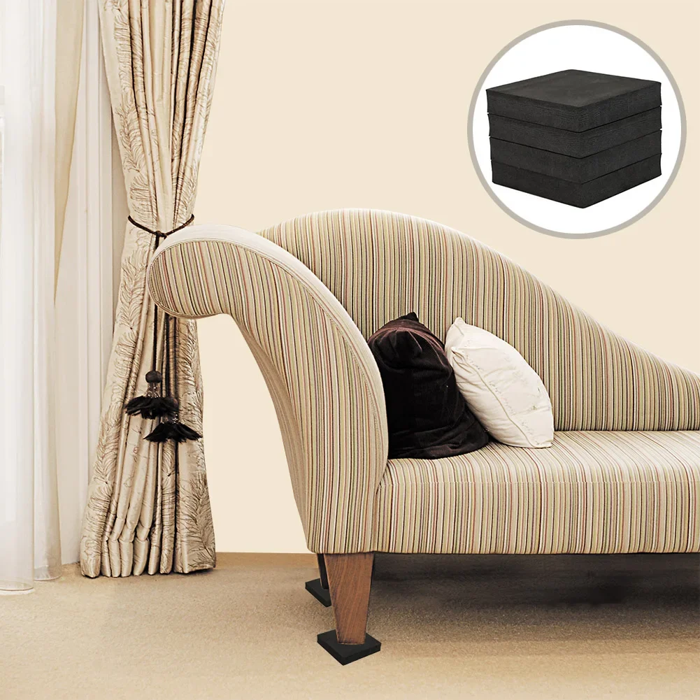 4Pcs Square Anti Vibration Pad Washing Machine Shock Pad Multifunctional Anti Vibration Mat Non-slip Mat Stand Refrigerator