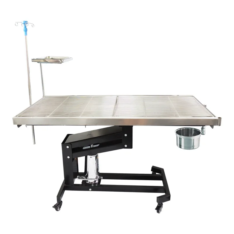 Pet operating table Stainless steel animal Dog hydraulic lift Electric cat and dog diagnosis and treatment table Hospital