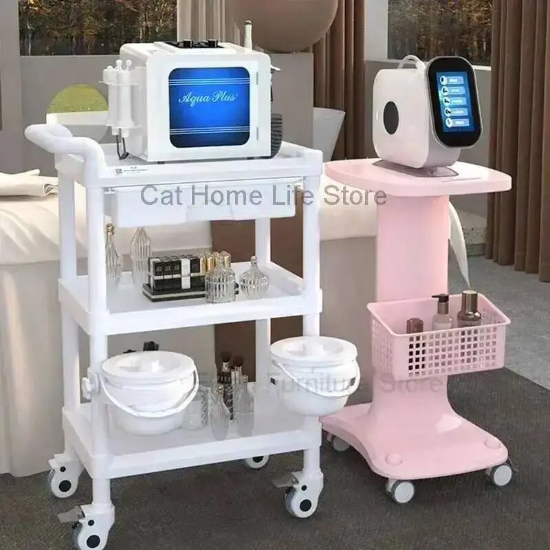 

Trolley Storage Utility Cosmetic Portable Acrylic Hairdressing Auxiliary Cart For Beauty Salon Tools And Equipment Hairdressing