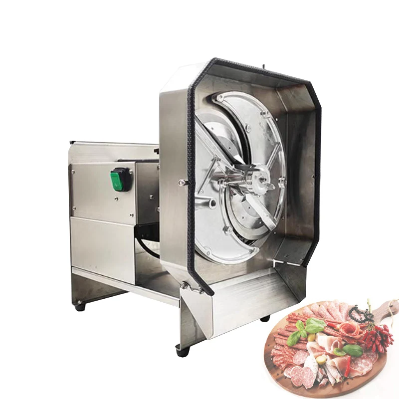 Commercial Cooked Meat Slicing Machine Automatic Electric Cooked Meat Slicer Cooked Beef Mutton Slicing Small Vegetable Slicing