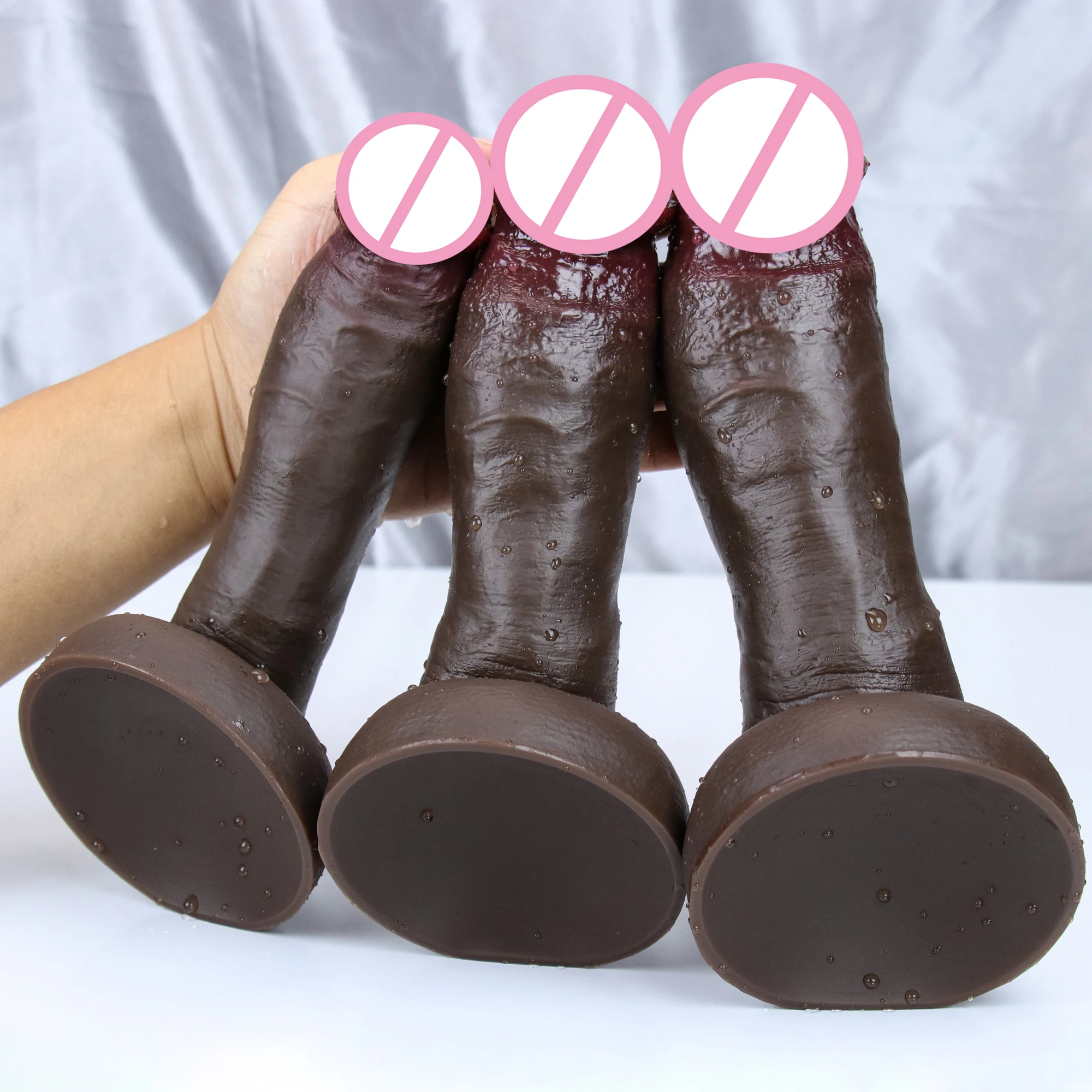 الجلد دسار الجنس لعب واقعية الديك الاستمناء الاختراق الشرج قضبان اصطناعية ديك الكبار لعبة الجنس للنساء مثلي الجنس #3