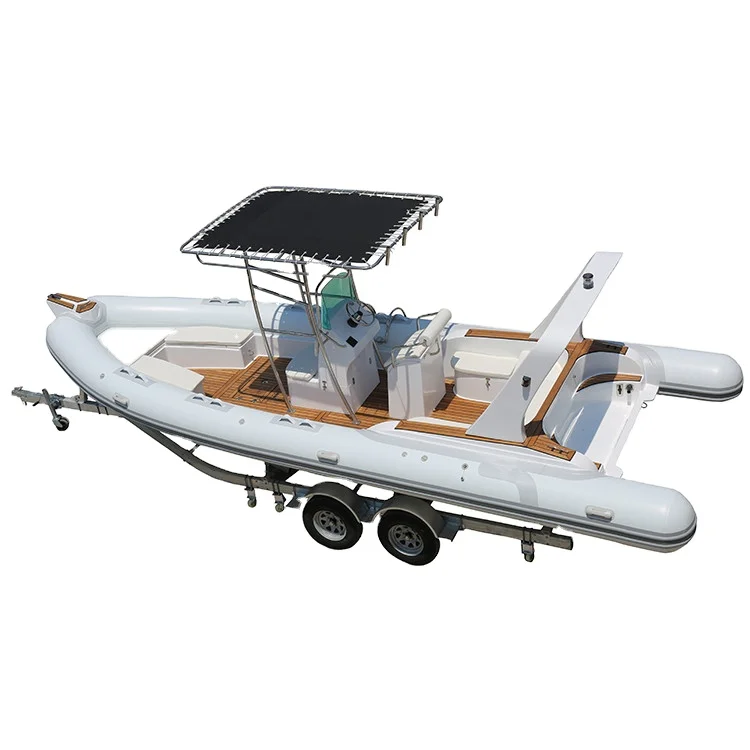 Barco inflable de hipalón de PVC, bote semirrígido de alta velocidad de 760 cm, en oferta