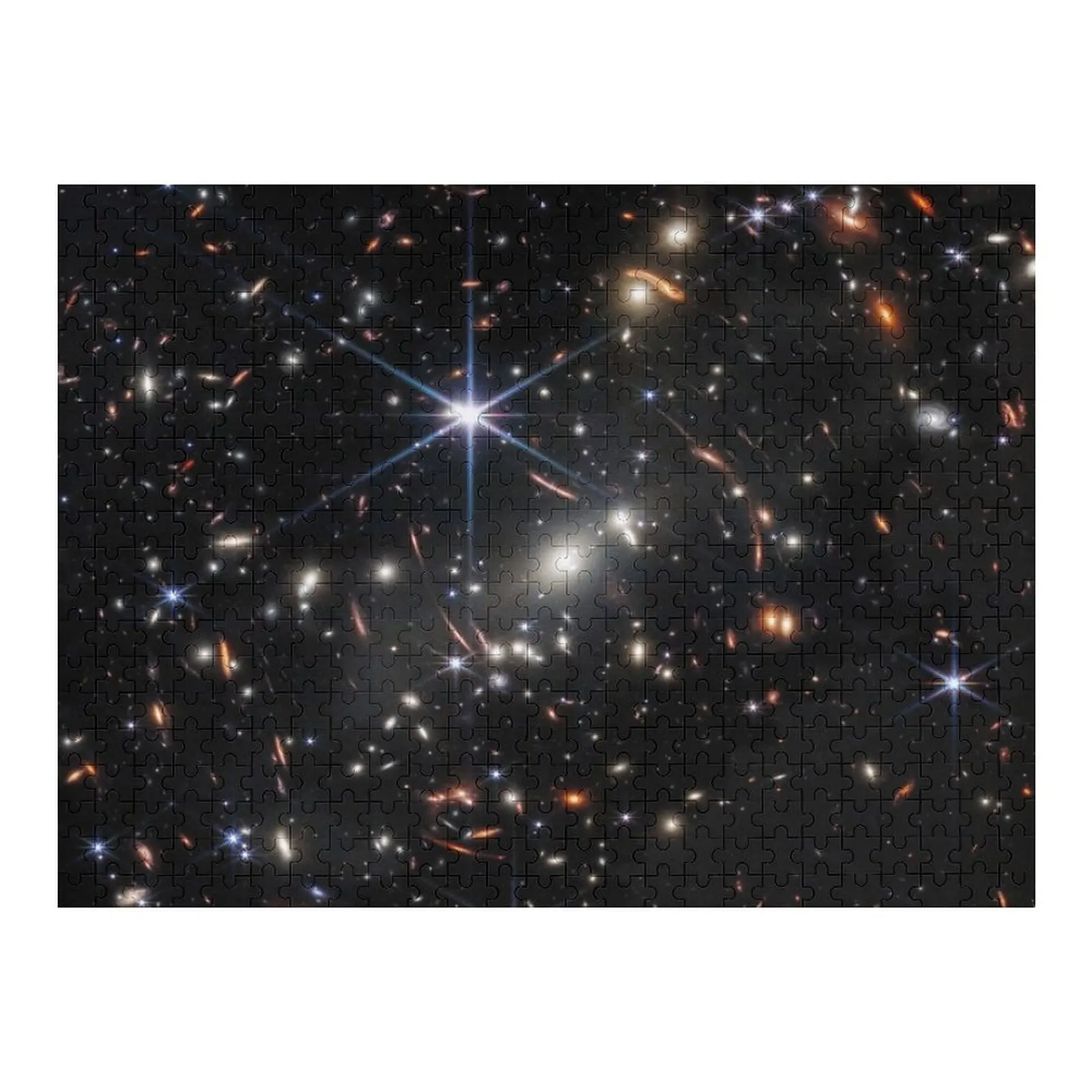

James Webb's First Deep Field (James Webb/JWST) — space poster Jigsaw Puzzle Iq Custom Wooden Name Puzzle
