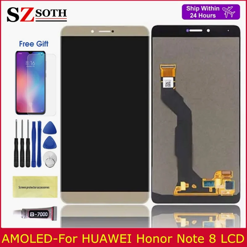 

Super AMOLED For HUAWEI Honor Note 8 LCD Touch Screen Digitizer For HUAWEI Note8 EDI-AL10 Display Replacement Parts LCD