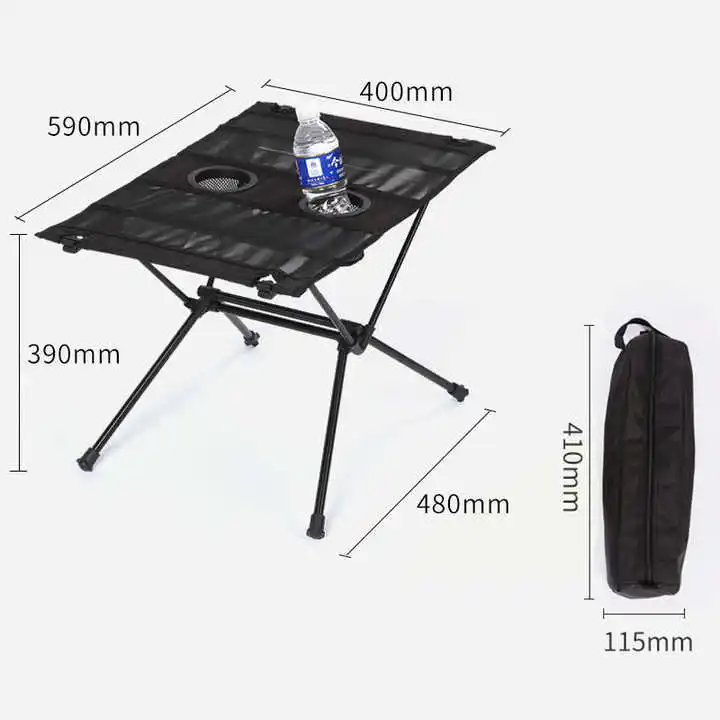 Outdoor Aluminum Oxford Folding Table Camping Bag Desktop Storage Bag Storage Bag Folding Table