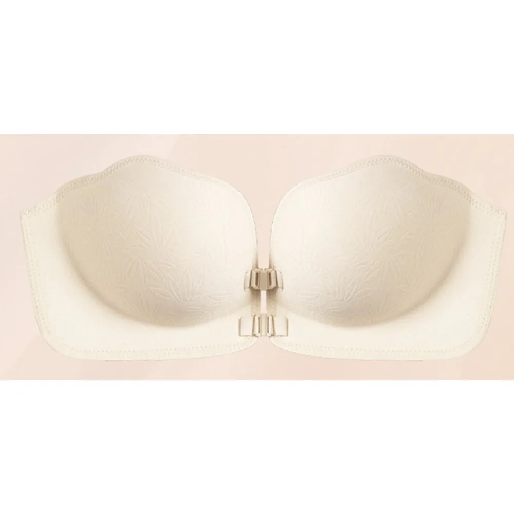 Sujetador sin tirantes con cierre frontal, tallas XS-XL, lencería femenina de verano antideslizante sin aros, con efecto recogedor, sin costuras, espalda bonita, superventas.
