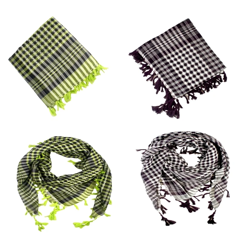 Multifunctional Houndstooth Arab Scarf for Fashion Forward Individuals for Various Occasion Travel Outdoor Activity