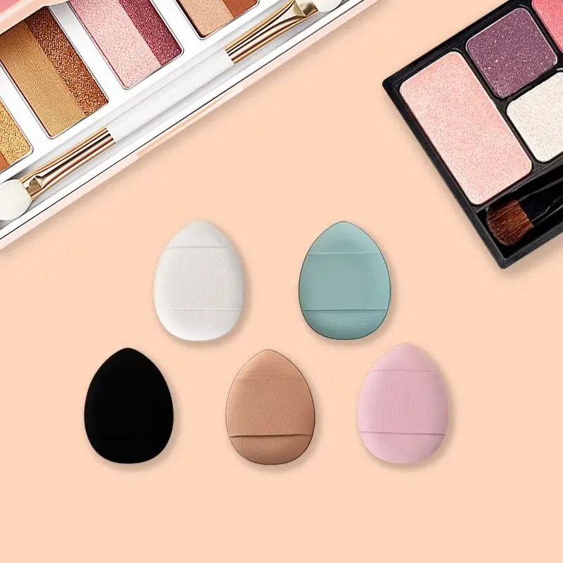 Pouf de maquillage pour les doigts, Version épaisse haut de gamme, adapté au maquillage de Base et à la fixation du maquillage, Portable et pratique, 12/35 pièces