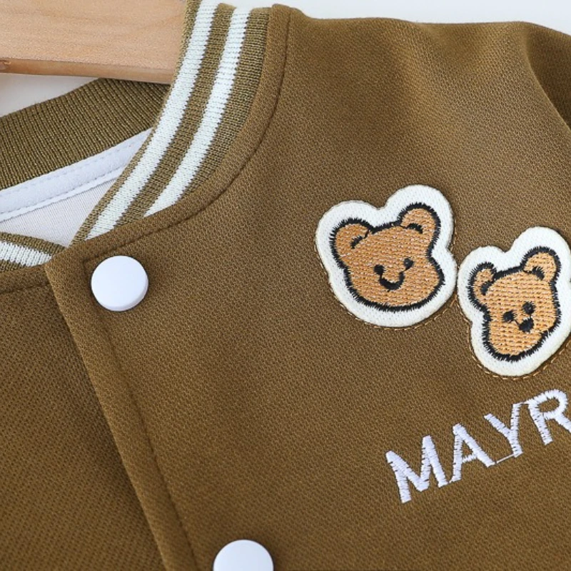 New Spring Autumn Fashion Baby Girls Clothes Suit Children Boys Jacket T-Shirt Pants 3Pcs/Sets Infant Clothing Kids Tracksuits - Image 5