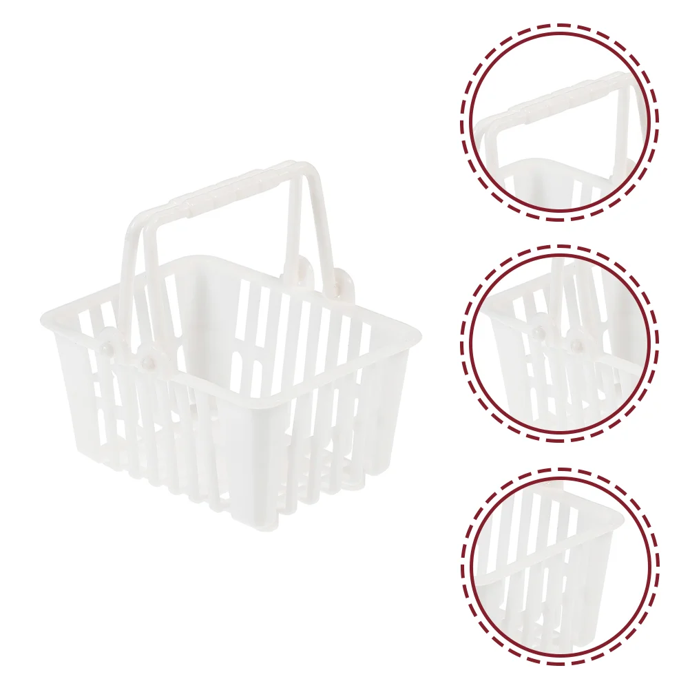 20 Pcs Basket Shopping Cart Mini Toddler Child Baskets Kids Toys Easter Eggs Miniature Grocery Plastic