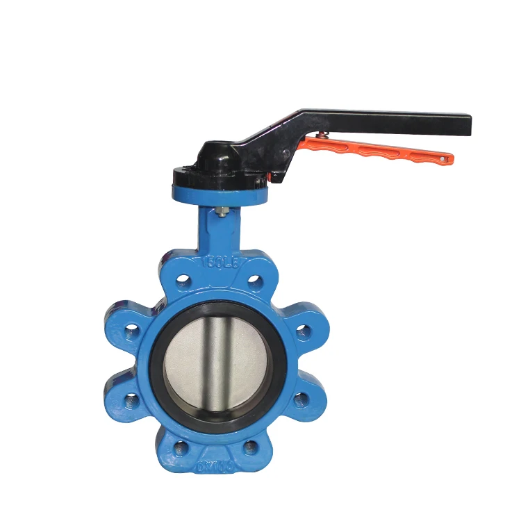 COVNA Butterfly valves handle dn80 3 inch PN10 epdm seat cast iron ductile iron lugged butterfly valve price list