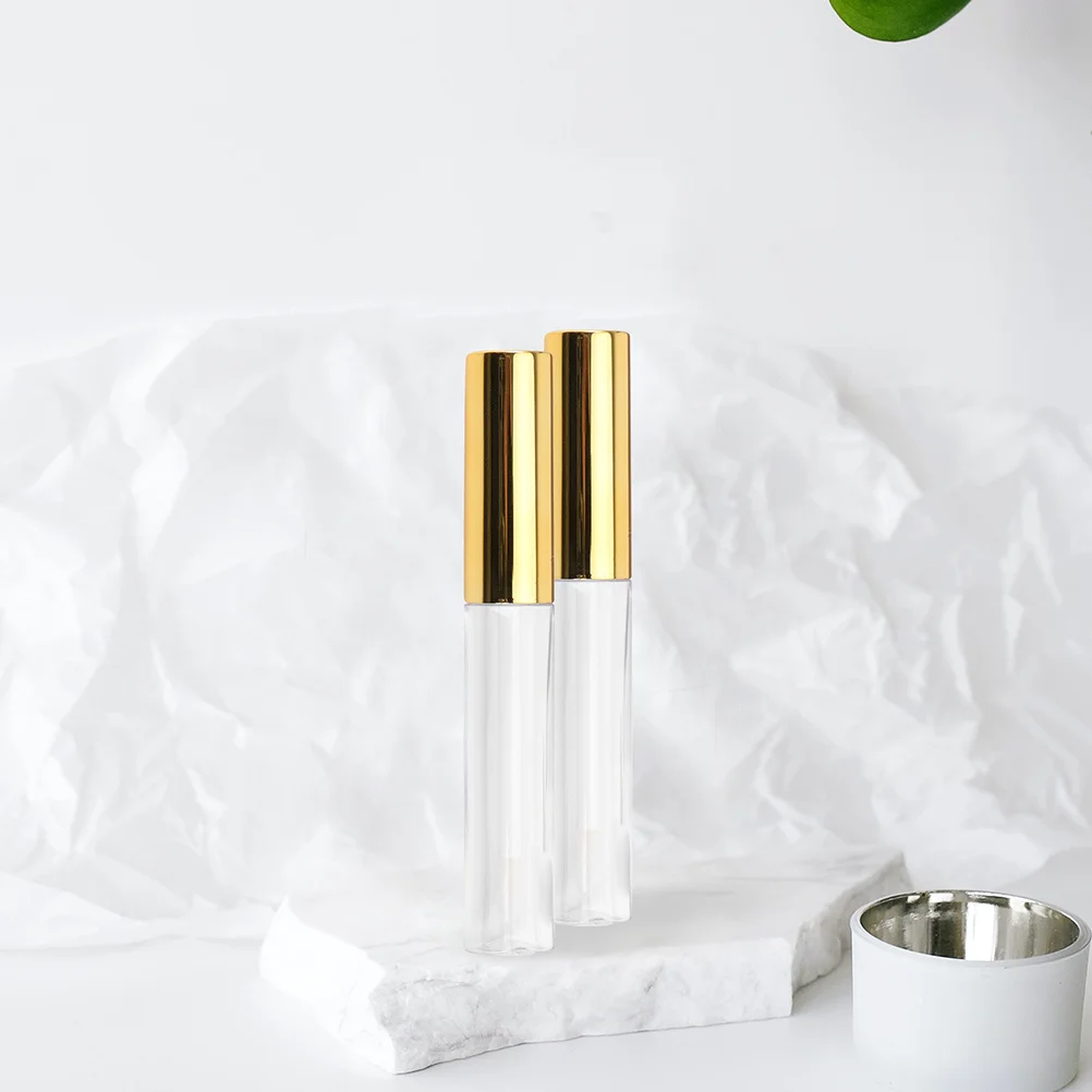 8Pcs Lip Glazes Tubes Waterproof Lightweight Practical Containers Travel Use Plastic Lip Gloss Tubes Refillable Bottles