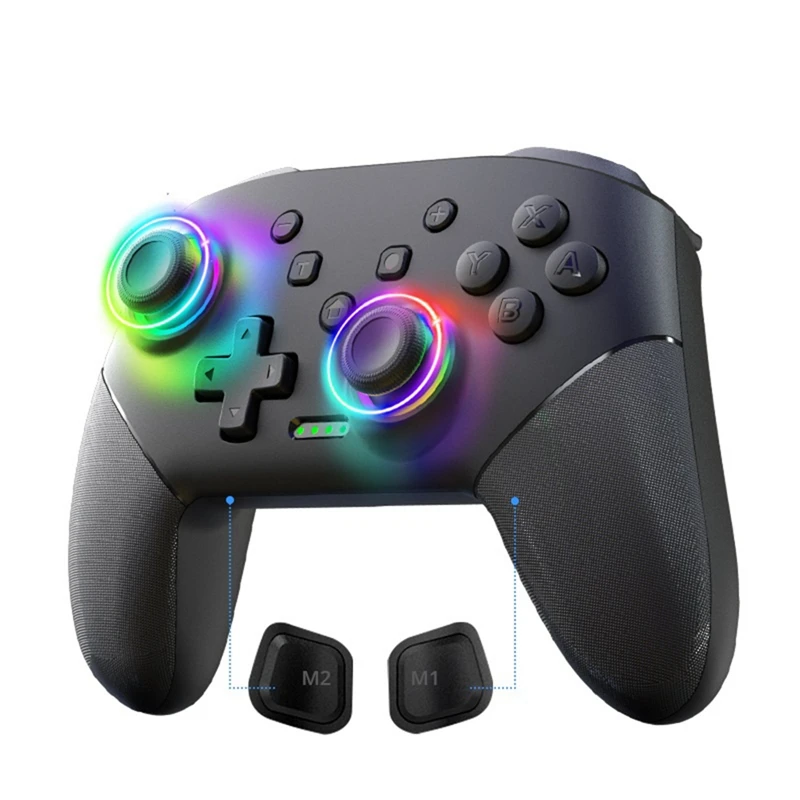 

A22R-S80 Wireless Game Console Bluetooth Gamepad With Colored Lights For Switch/Switch Lite/OLED/PC Game Controller