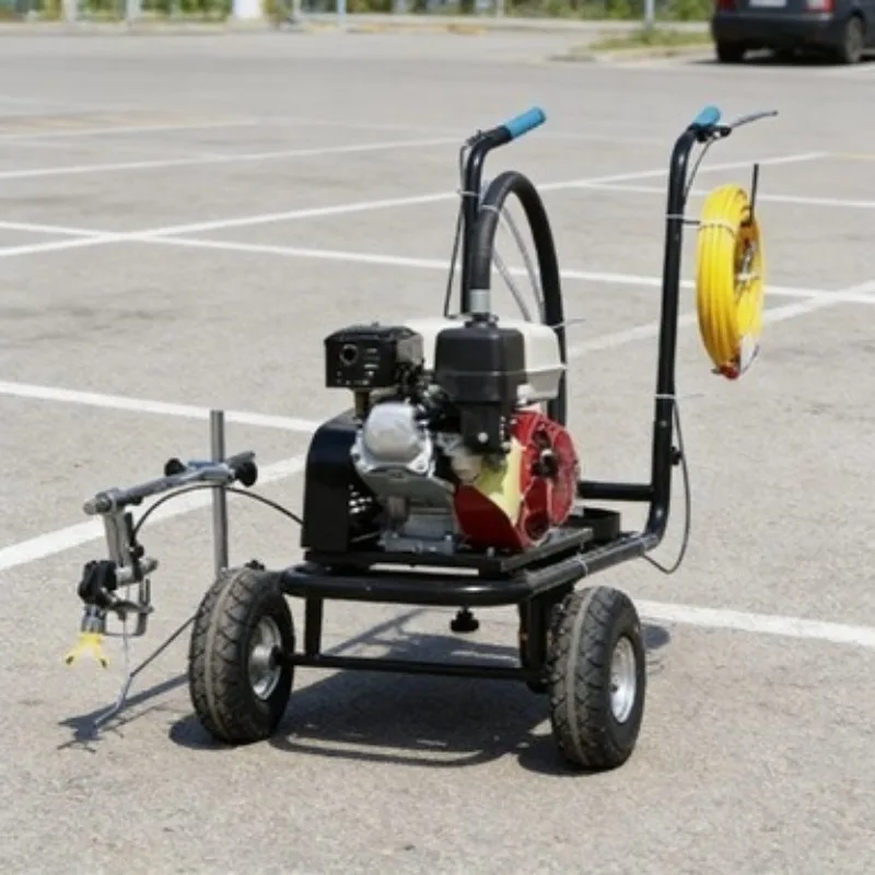 Hand Push Strip Line Painters, Manual Road Marking Machinery, Portable Line Striper for Small Construction Projects