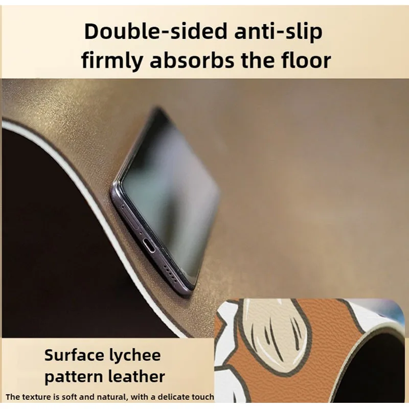 1/2PCS Carpet for Kitchen Floor Mat Leather Waterproof Non-slip Long Rug Oil-proof Foot Mats Pink Flower Home Decoration Rugs