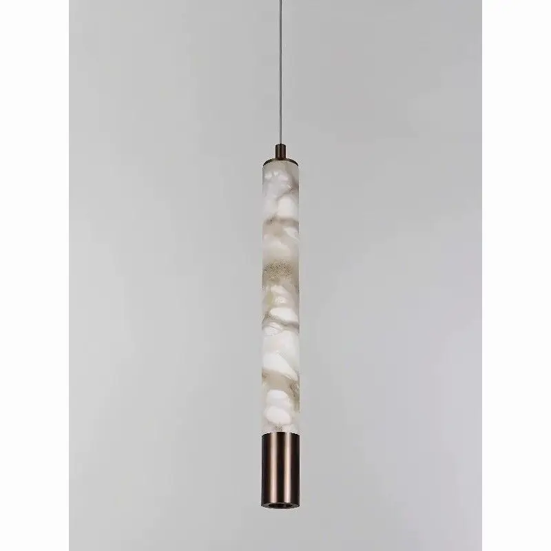 

Spanish Modern Light Luxury Style Natural Marble LED Pendant Light Lighting Fixture for Villa Hotel Bedroom Club Lobby Stylish