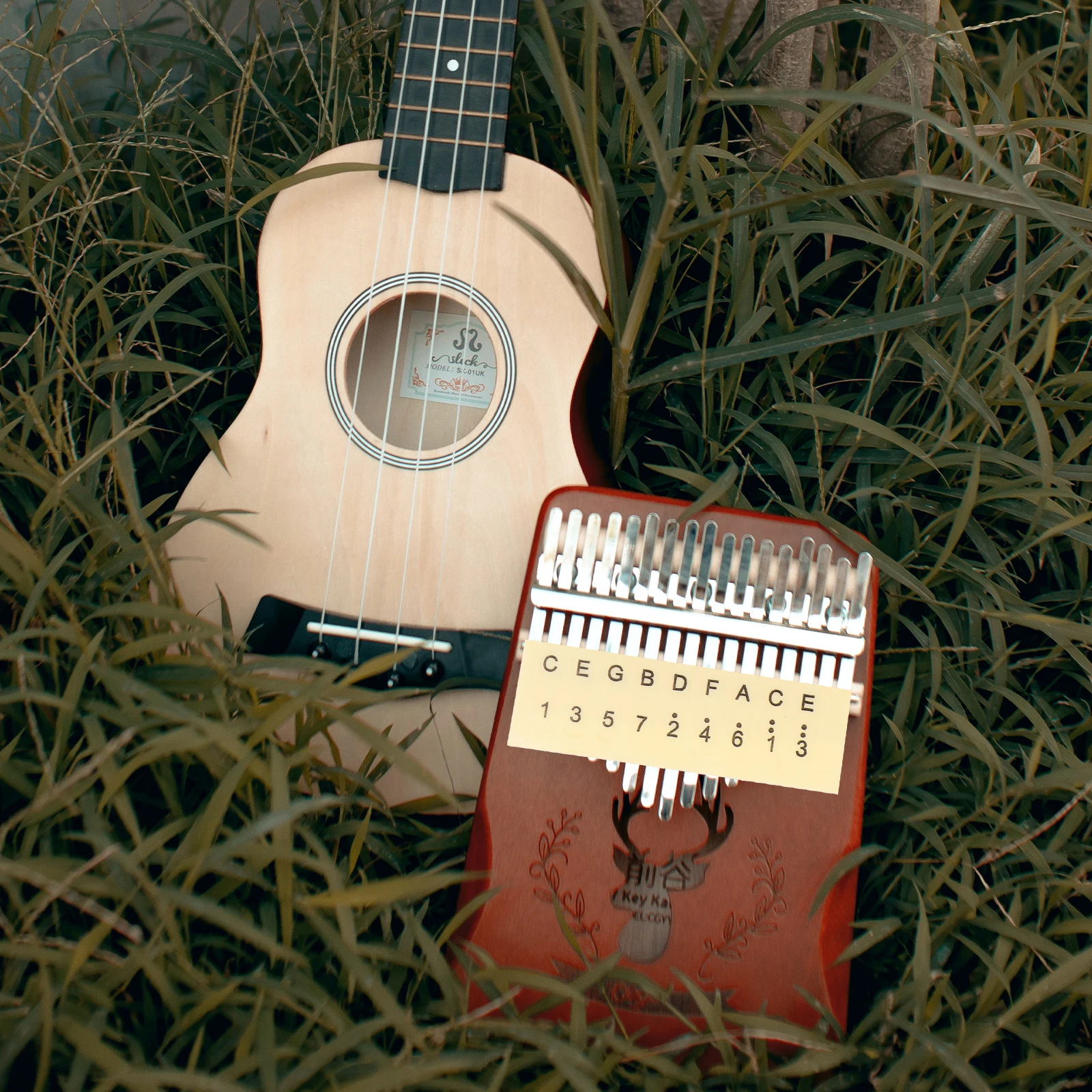 

6Pcs Kalimba Note Stickers Thumb Piano Scale Decals Durable Lightweight for Starter Learning Practice Thumb Piano Accessories