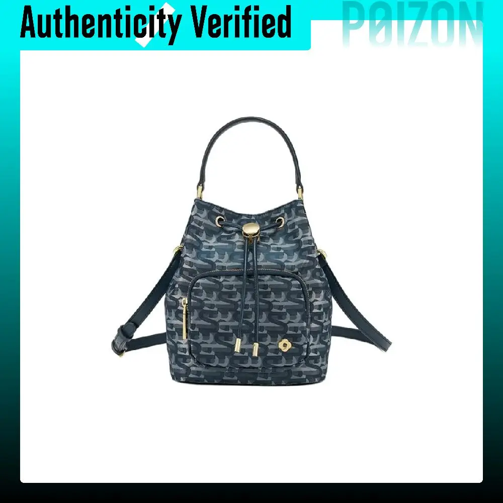 SAMSONITE LIBRA 2.0 Fabric, Synthetic Leather Handbag Women's Blue Print NO388027