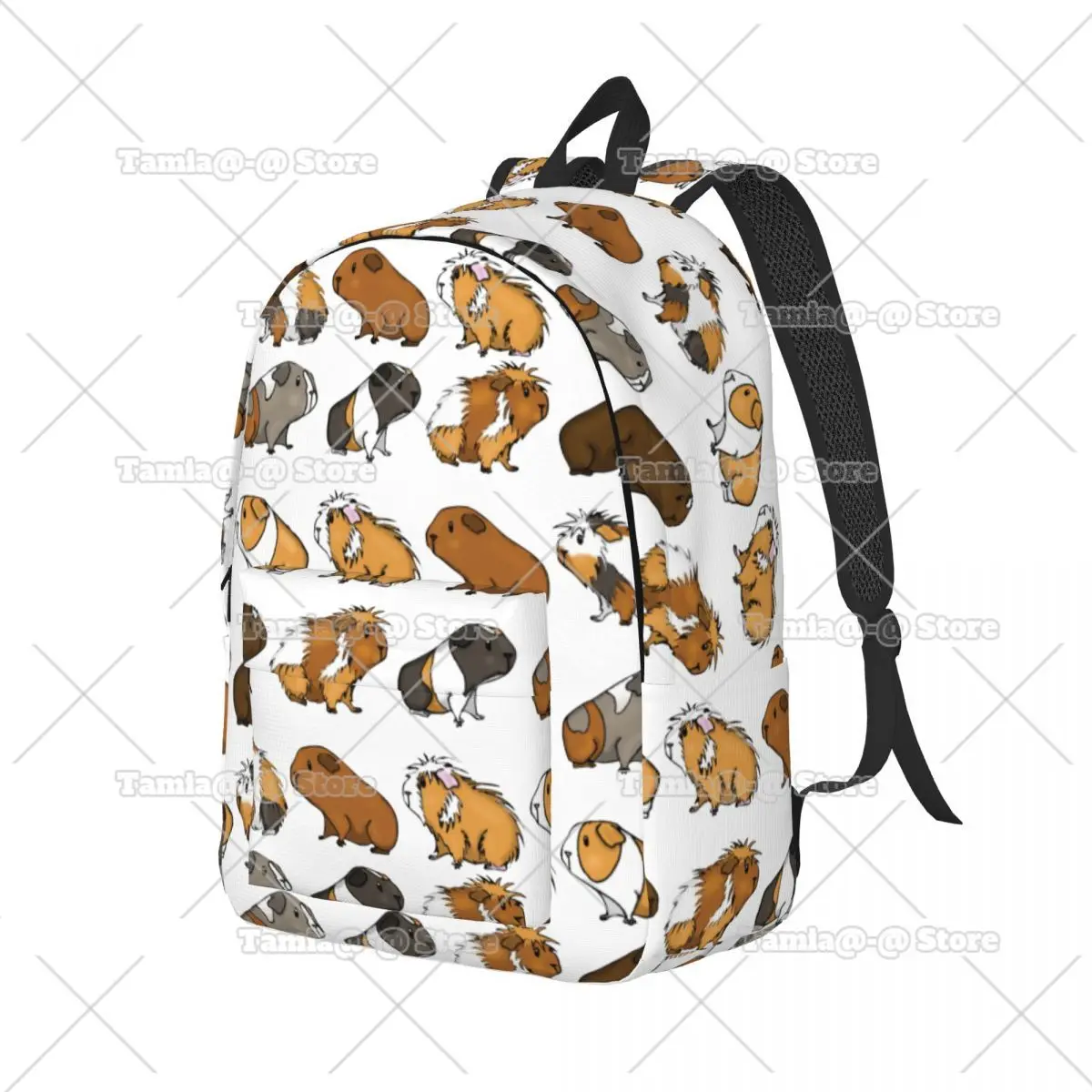 Guinea Pig Procession Backpack for Kids Student School Bookbag Cute Animal Lover Animals Kawaii Fluffy Pet Daypack