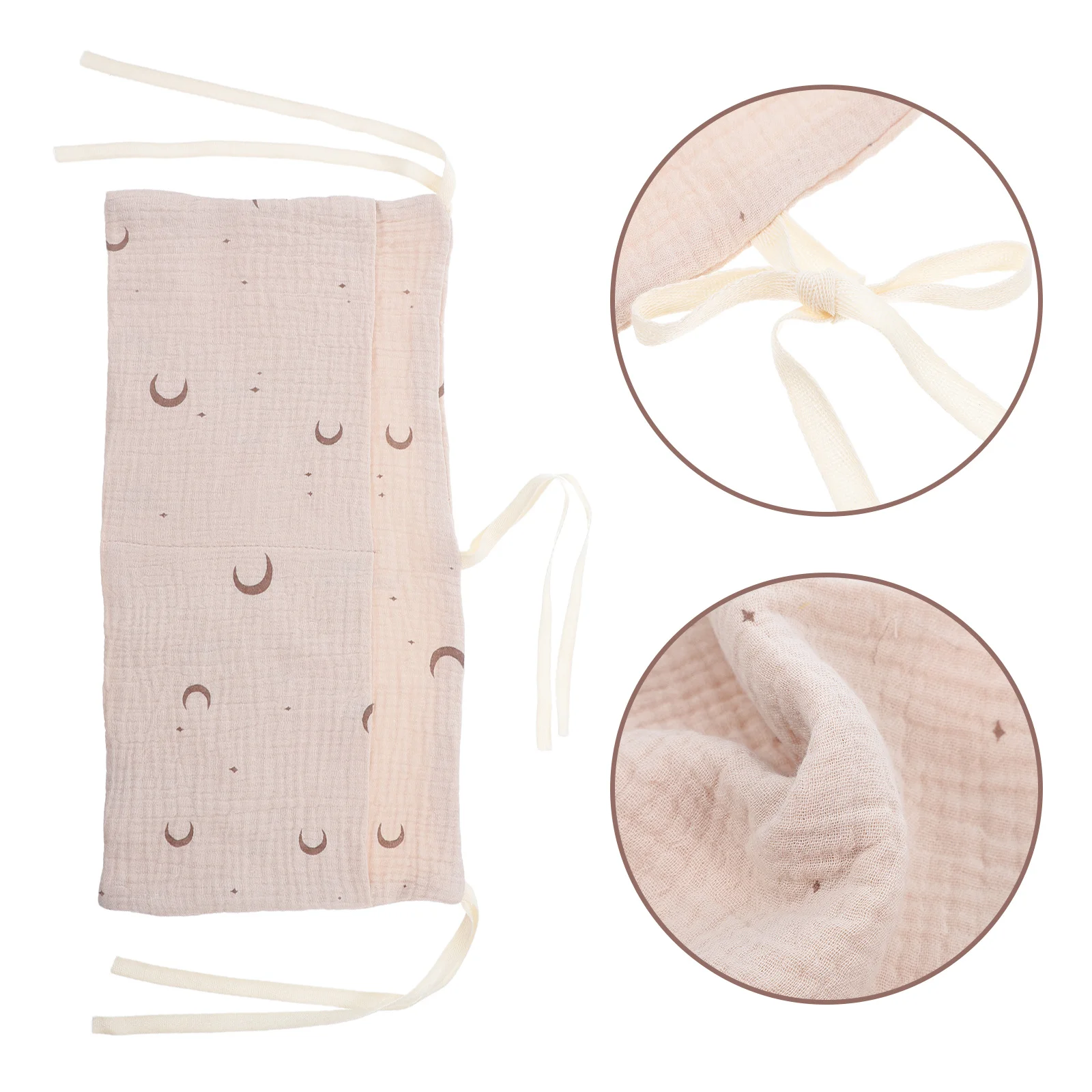 

Bunk Bed Organizer Double-Layer Cotton Baby Bedside Hanging Storage Bag 2 Pockets Crib Stroller Organizer Nursery Storage